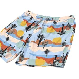 Saxx Swim Trunks Hybrid Shorts Men's XL Oh Buoy 2N1 Lined Ballpark Pouch